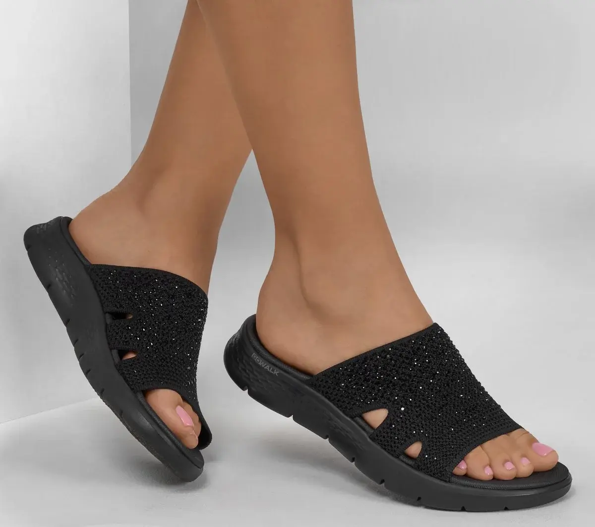 GO WALK Flex Sandale – Glitzer