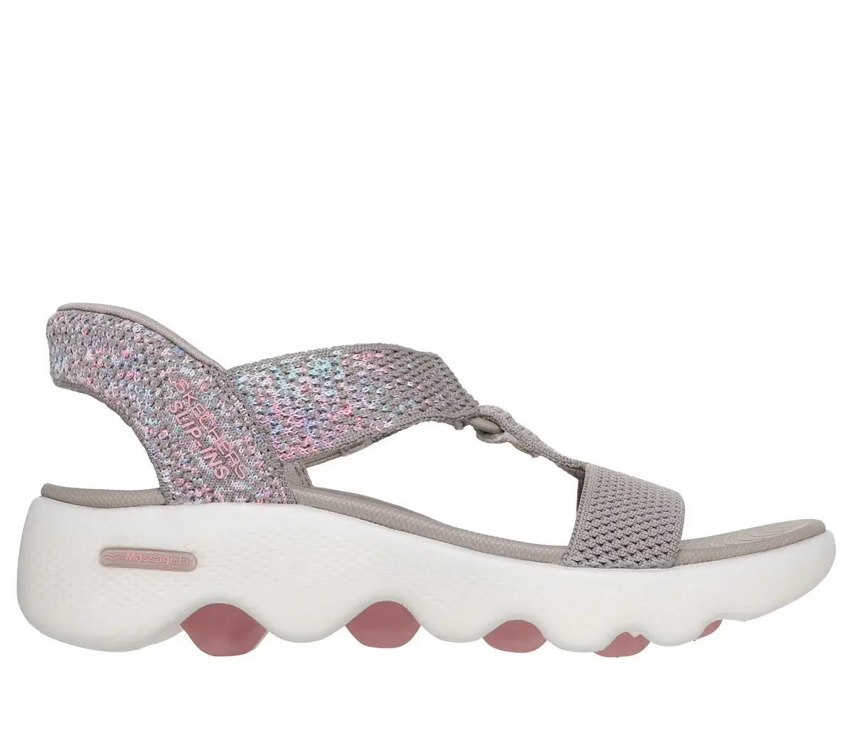 Skechers Slip-Ins: GO WALK Massage Fit Sandale – Confetti Sky