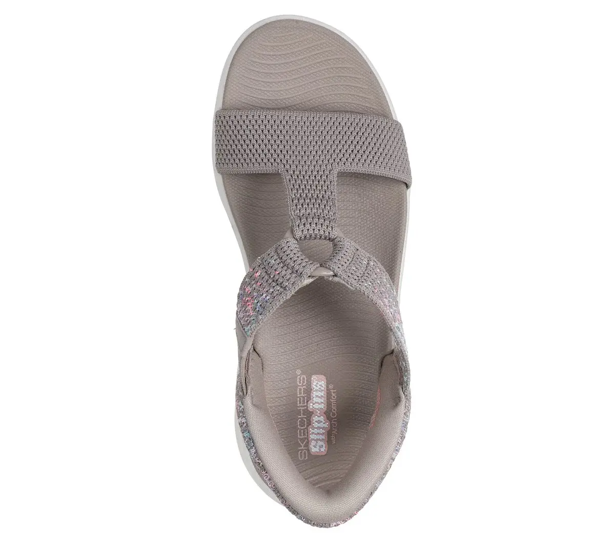 Skechers Slip-Ins: GO WALK Massage Fit Sandale – Confetti Sky