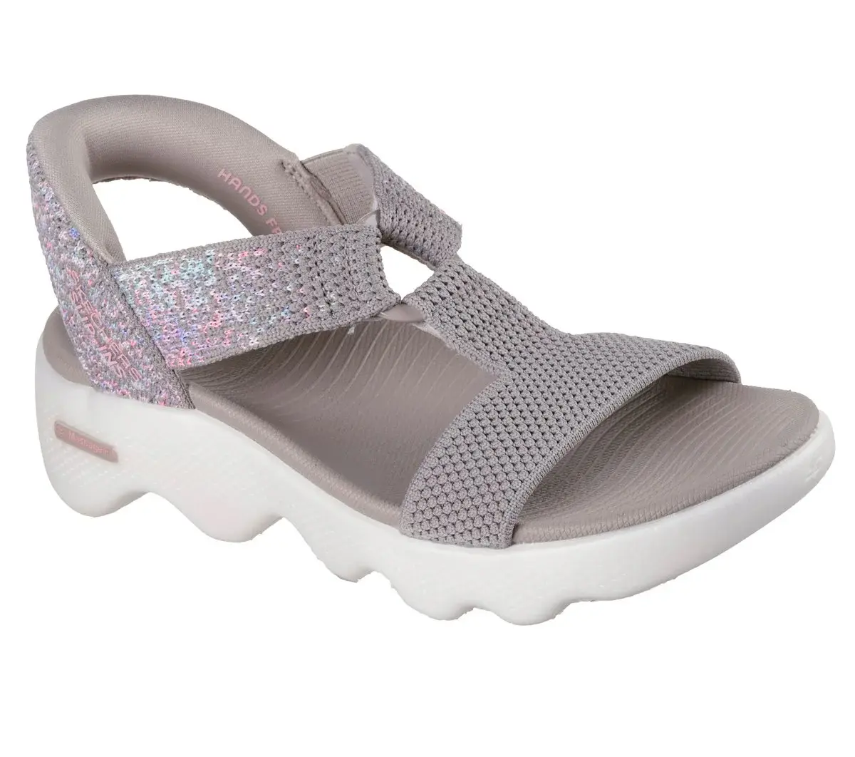 Skechers Slip-Ins: GO WALK Massage Fit Sandale – Confetti Sky Skechers Slip-Ins: GO WALK Massage Fit Sandale – Confetti Sky