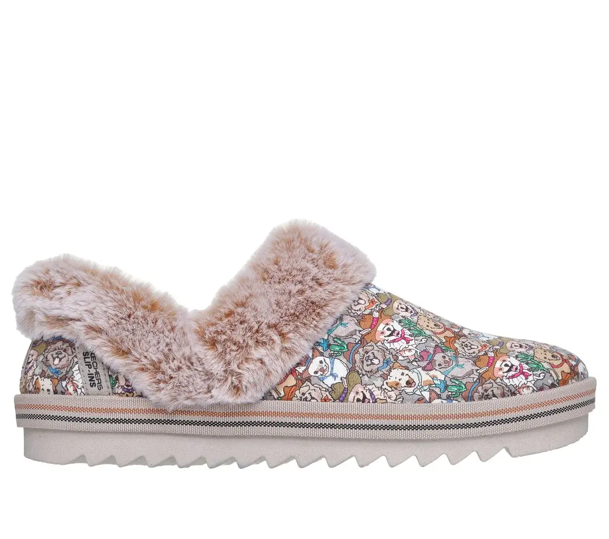 Skechers Slipper: BOBS Cozy Kiss – Doggy Derby Skechers Slipper: BOBS Cozy Kiss – Doggy Derby